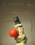 Bear & balloon. Mixed media, 2011.